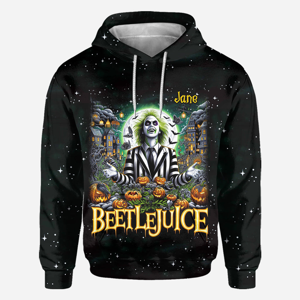 Personalized Beetlejuice All Over Shirt Custom Name Halloween Gift All Over Shirt GradoCreations