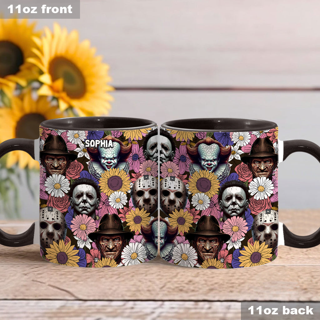 Personalized Horror Movie Accent Mug with Custom Name Gift Accent Mug GradoCreations