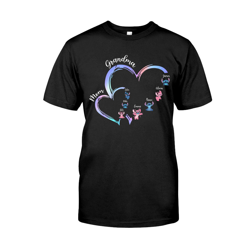 Personalized Grandma T-Shirt & Hoodie with Ohana Design for Family Gifts T-shirt & Hoodie GradoCreations