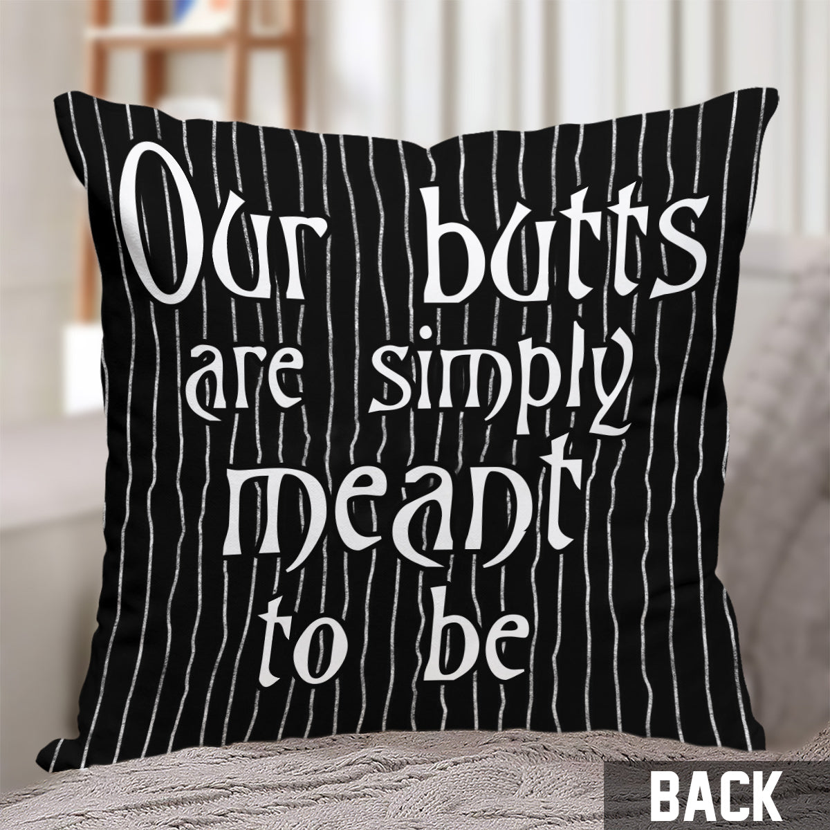 Personalized Nightmare Throw Pillow Custom Name Gift for Couples Throw Pillow GradoCreations