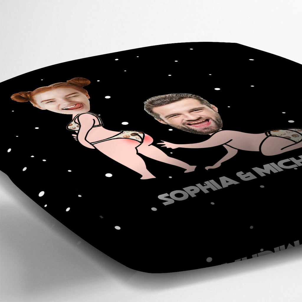 Personalized Funny Throw Pillow Custom Couple Gift for Him/Her Throw Pillow GradoCreations