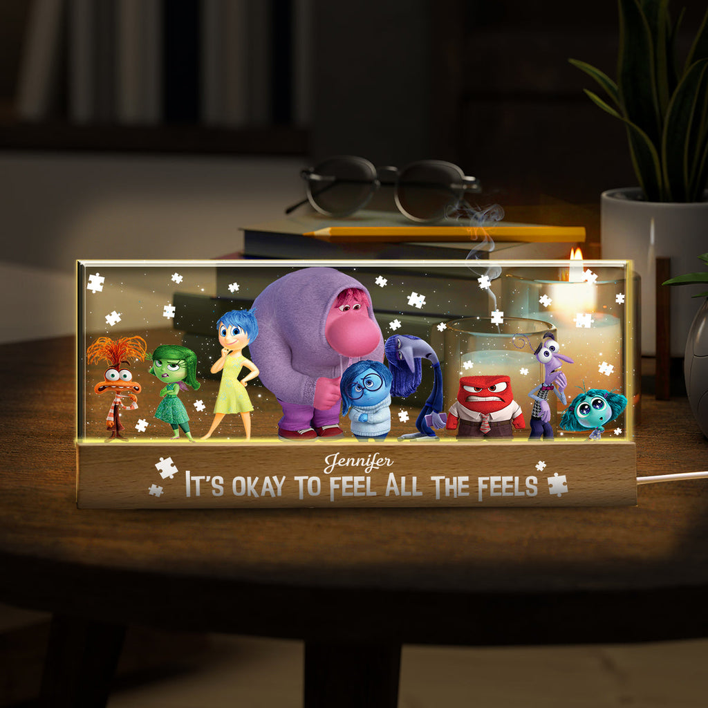 Personalized Autism Awareness LED Night Light Custom Name Gift Custom LED Night Light GradoCreations