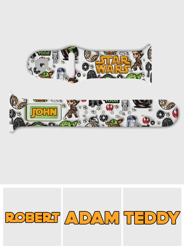Personalized Star Wars Apple Watch Band Custom Name Gift Apple Watch Band GradoCreations