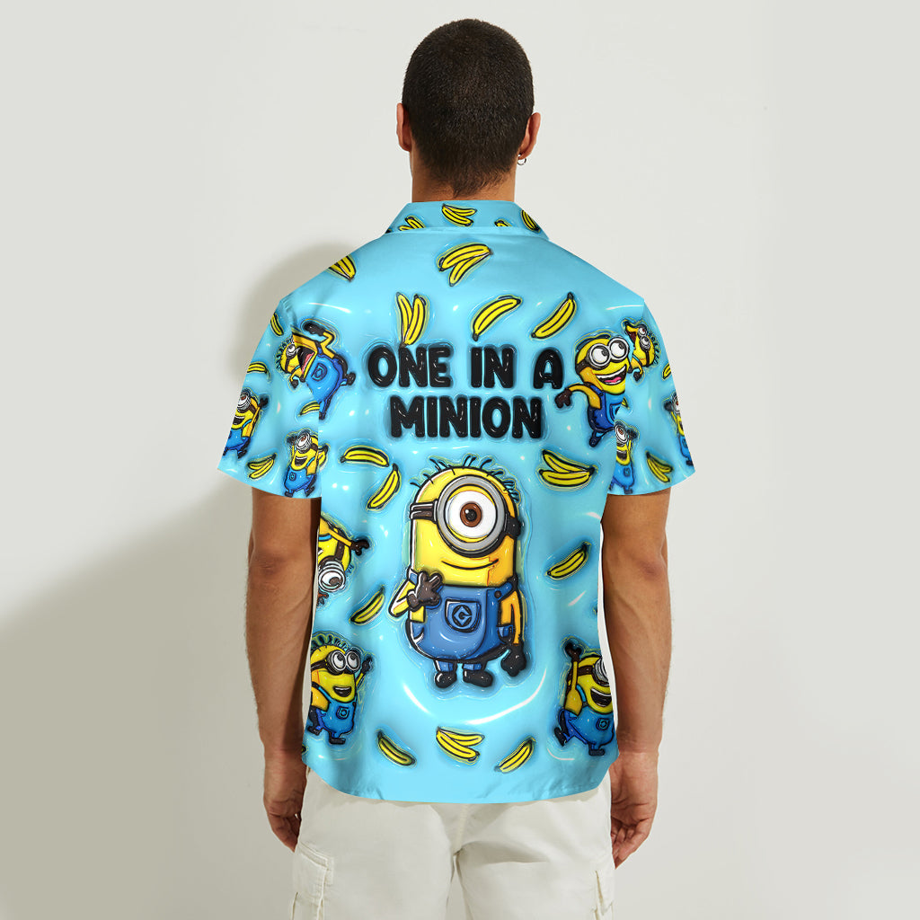 Personalized Minion Hawaiian Shirt Custom Name Gift for Him Hawaiian Shirt GradoCreations