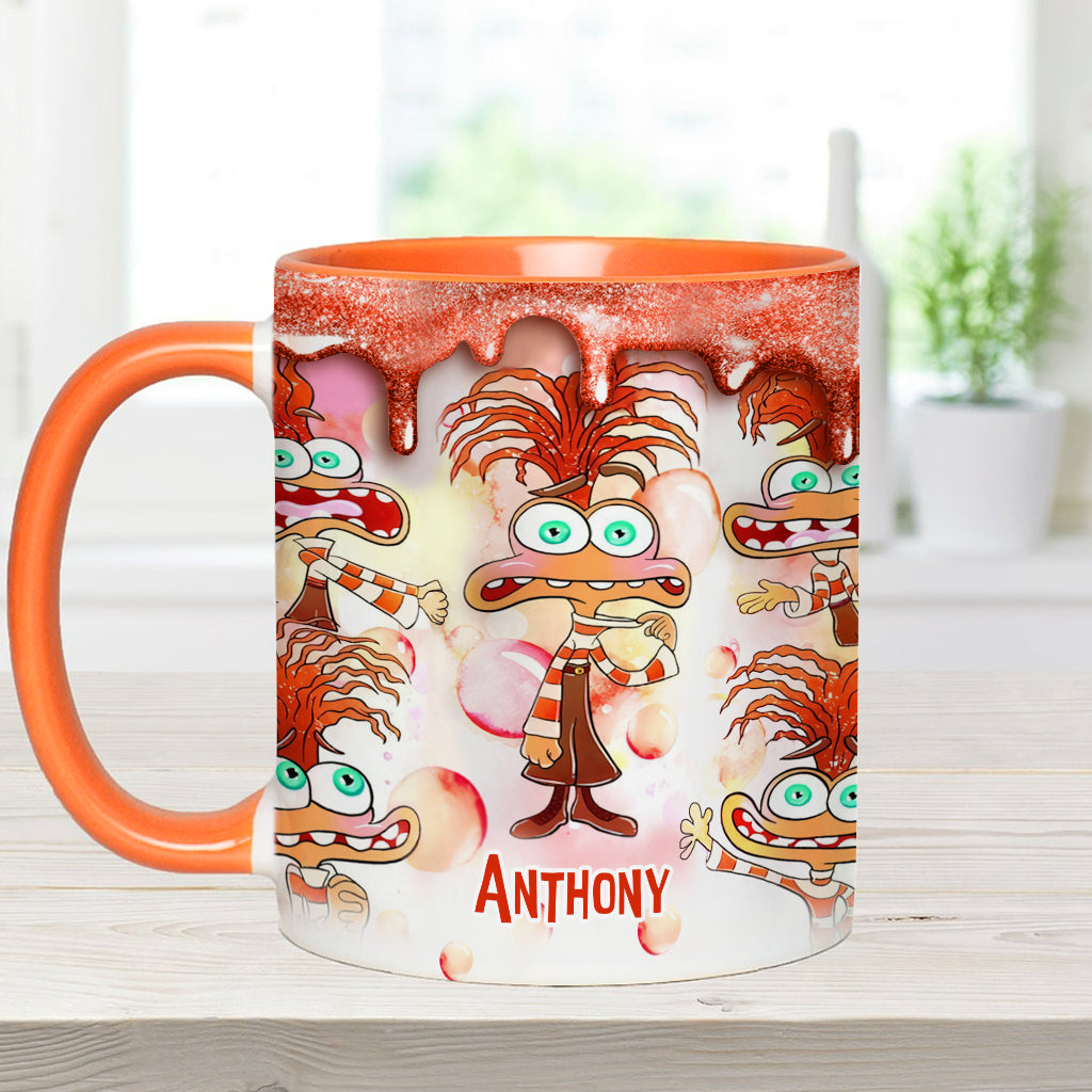 Personalized Two-Tone Accent Mug Custom Name Gift Accent Mug GradoCreations