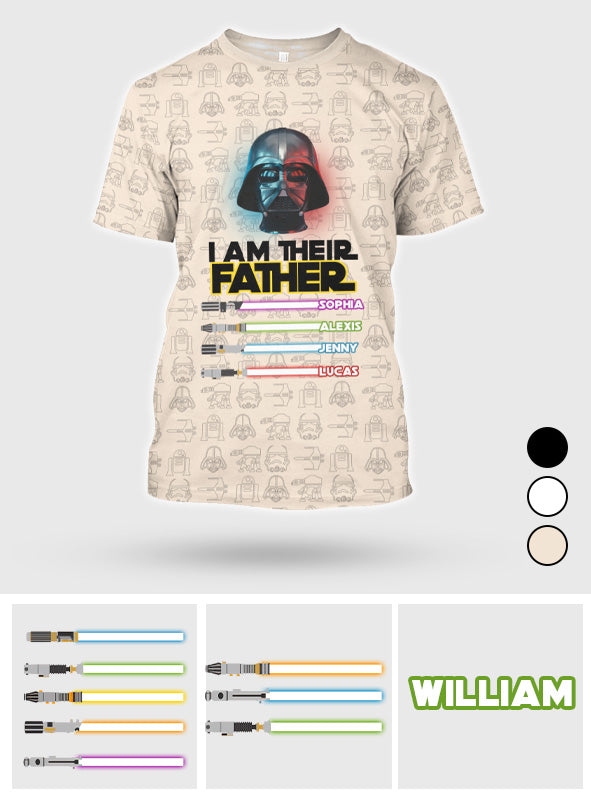 Personalized Father's Day All Over Shirt Custom Name Gift All Over Shirt GradoCreations