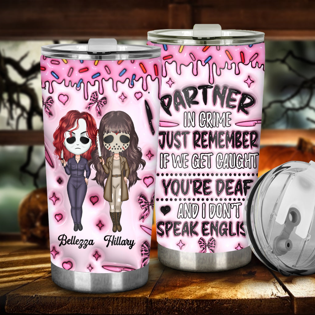 Personalized Partner In Crime Tumbler Custom Gift for Friends Tumbler GradoCreations