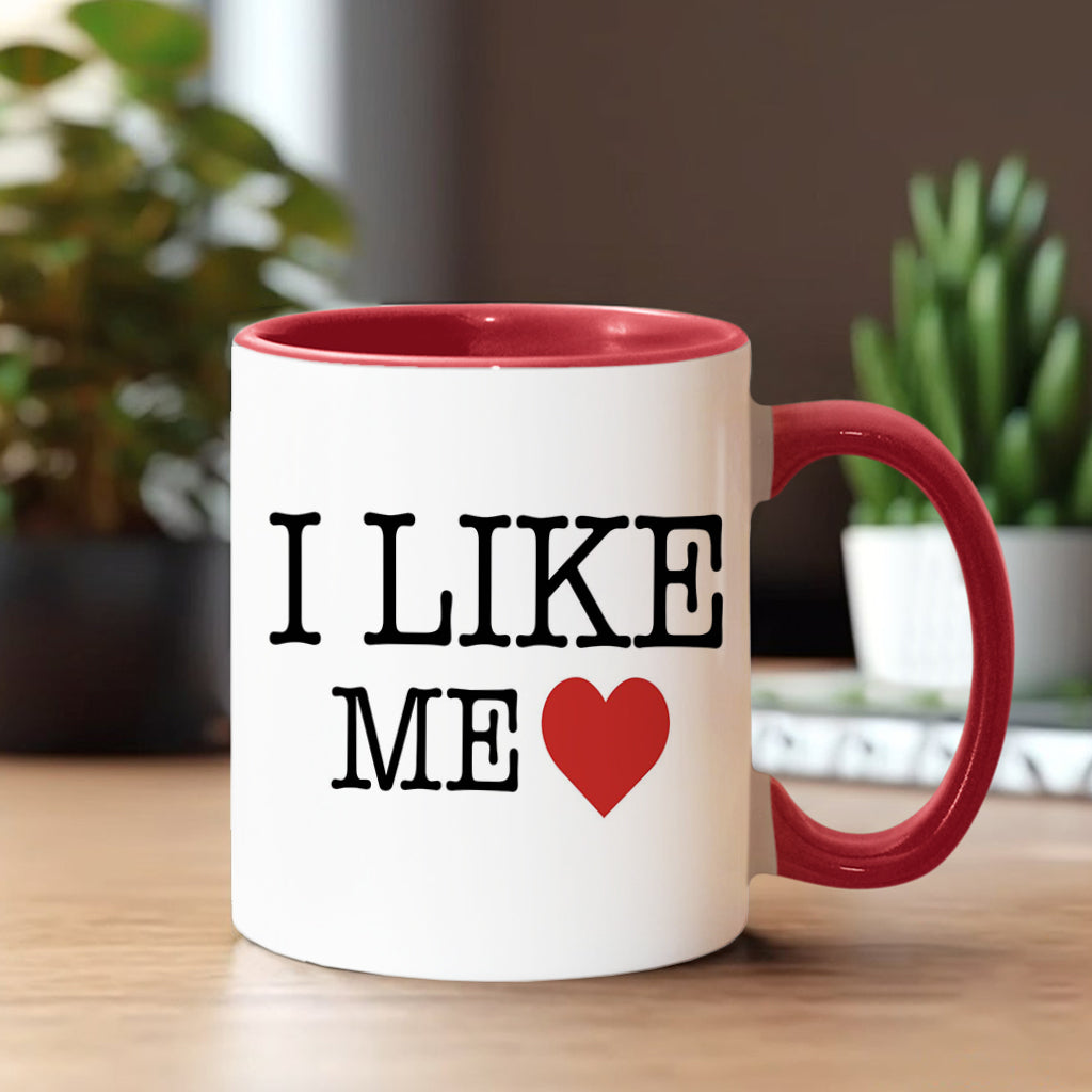Personalized Accent Mug I Like Me Custom Photo Gift Accent Mug GradoCreations