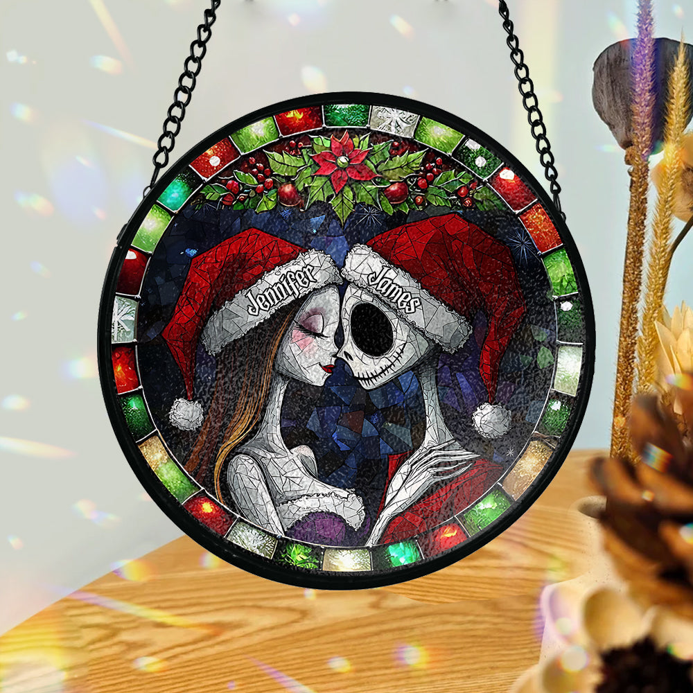 Personalized Stained Glass Suncatcher Unique Christmas Gift Stained Glass Suncatcher GradoCreations