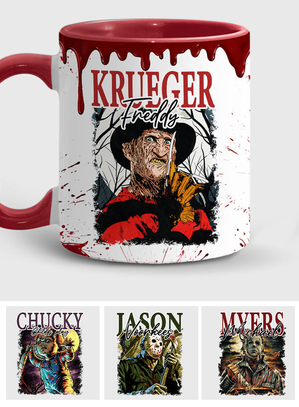 Personalized Halloween Horror Characters Accent Mug Gift Accent Mug GradoCreations