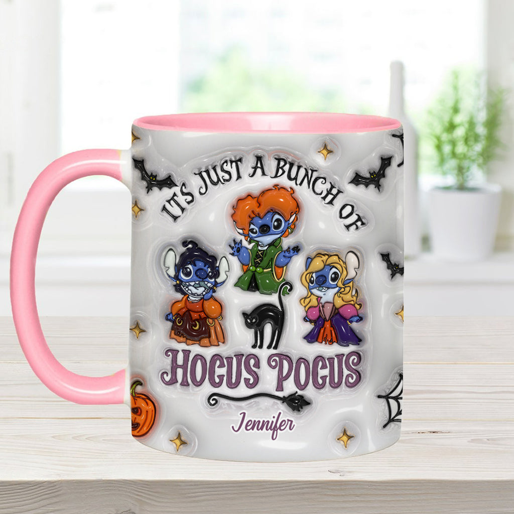 Personalized Halloween Ohana Ceramic Mug Custom Name Gift Accent Mug GradoCreations