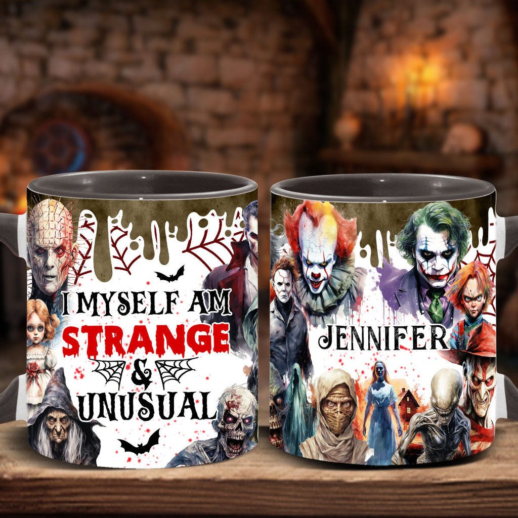 Personalized Horror-Themed Accent Mug Custom Name Gift Accent Mug GradoCreations