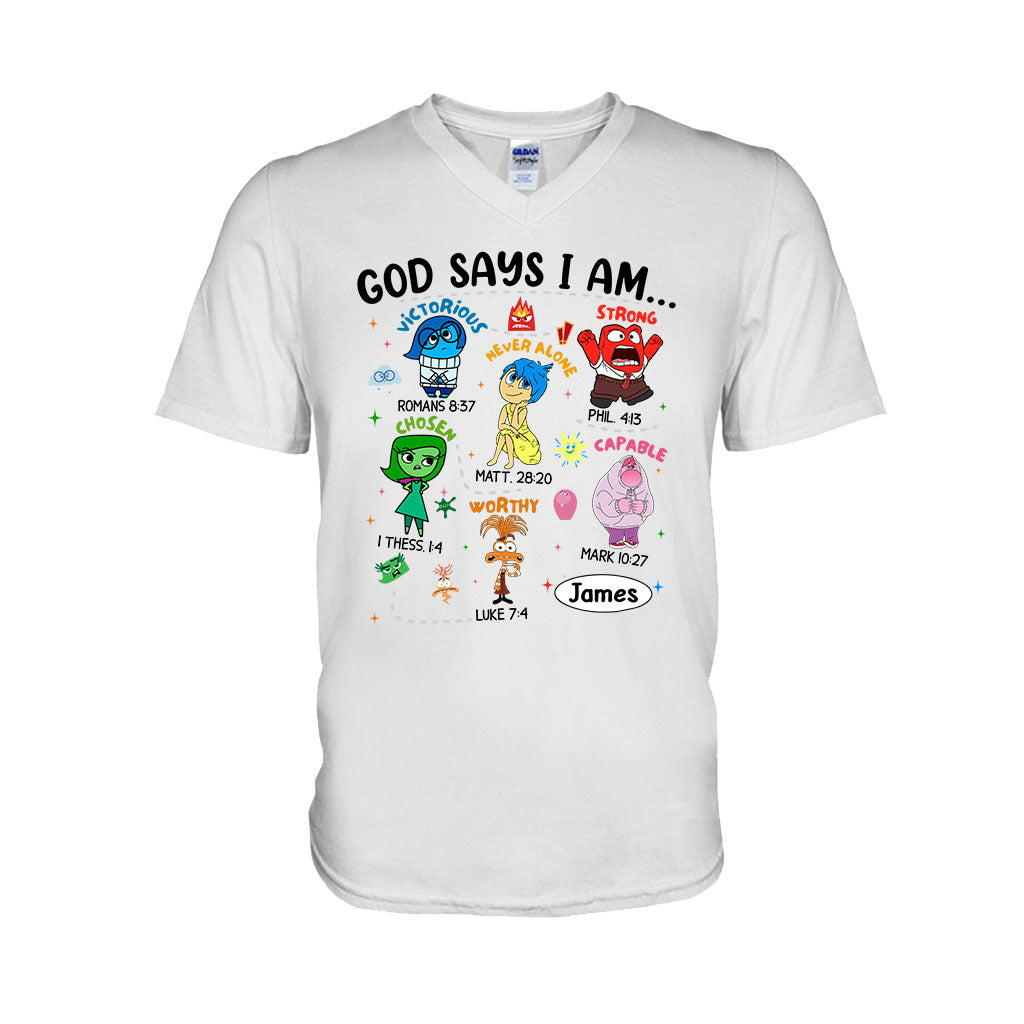 Personalized God Says I Am T-shirt & Hoodie for Kids T-shirt & Hoodie GradoCreations