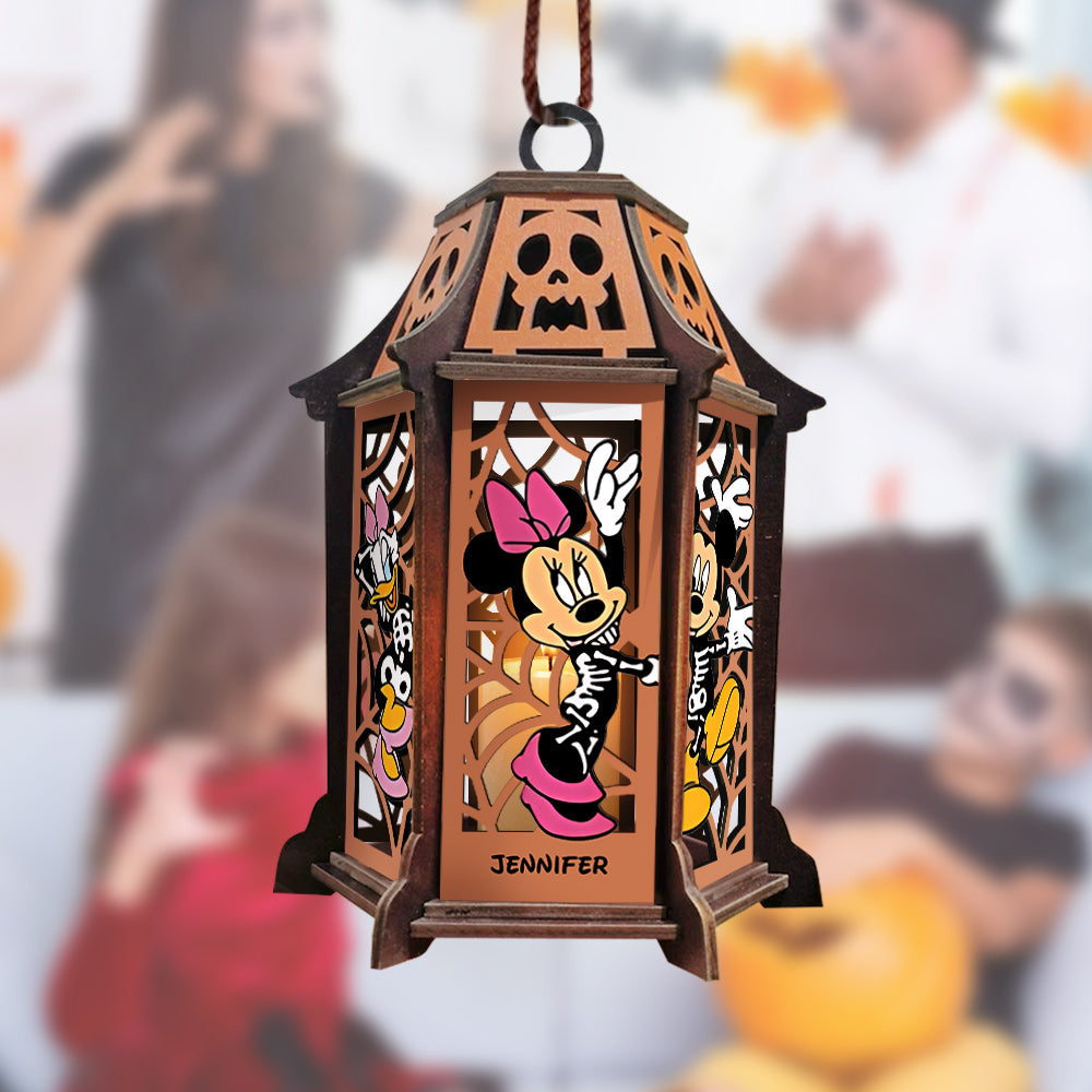 Personalized Laser Cut Halloween Lantern with Custom Name Laser Cut Lantern GradoCreations