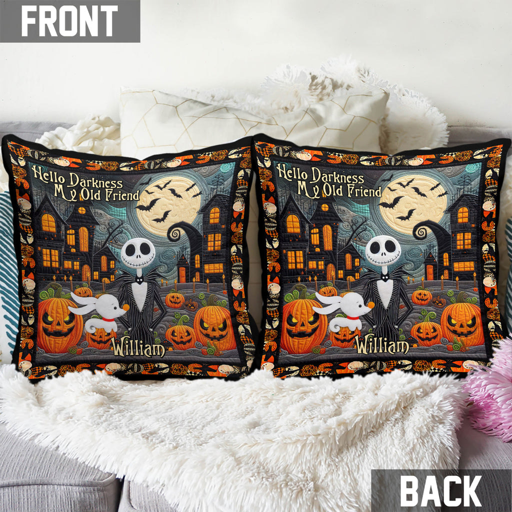 Personalized Nightmare Throw Pillow Halloween Gift for Kids Throw Pillow GradoCreations