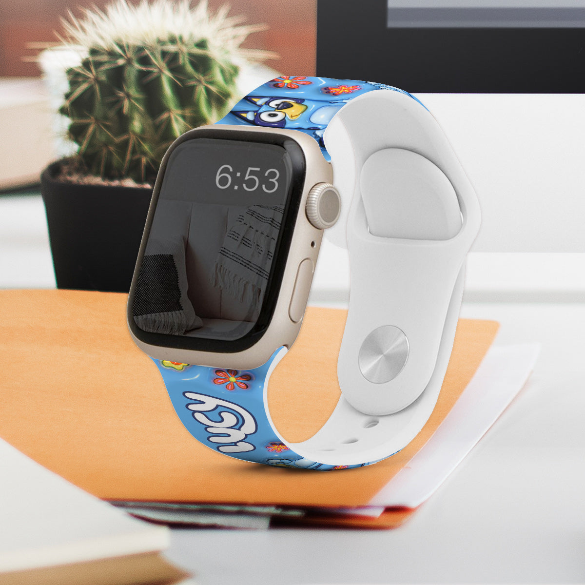 Personalized Silicone Apple Watch Band with Cute Design for Kids Apple Watch Band GradoCreations