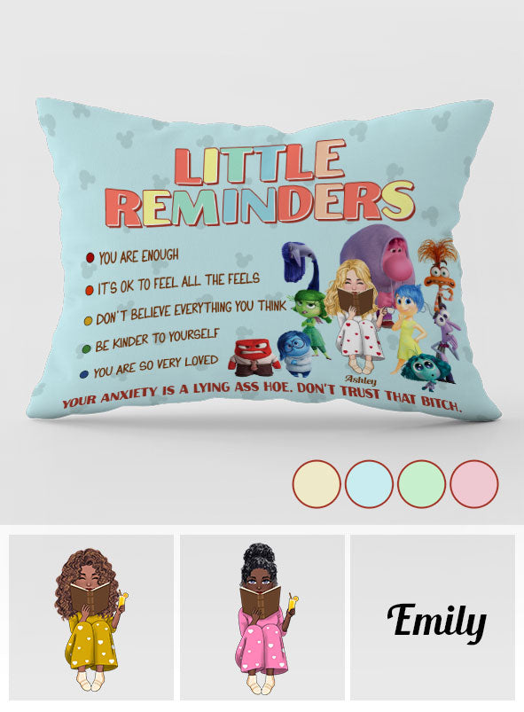 Personalized Little Reminders Pillow Cover for Unique Gift Rectangle Pillow Cover GradoCreations