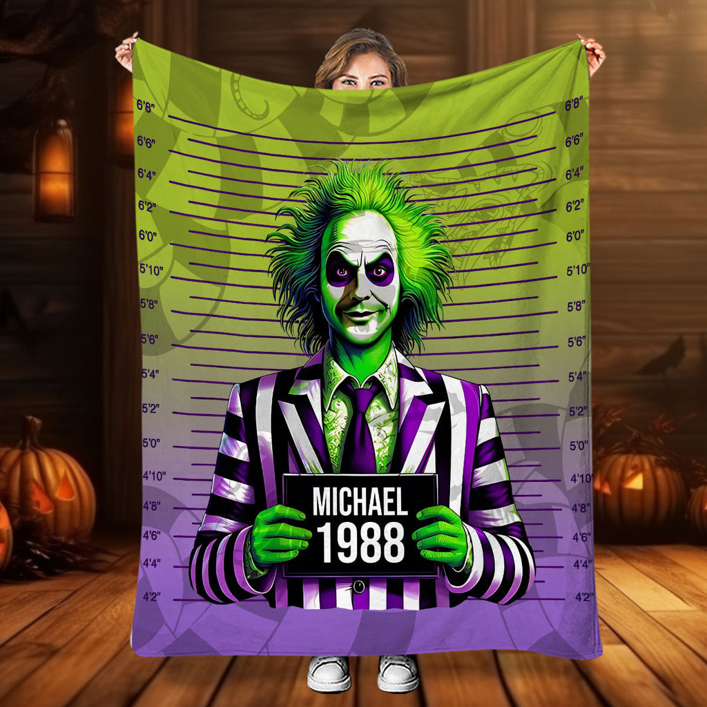 Funny Personalized Blanket with Mugshot Design for All Occasions Blanket GradoCreations