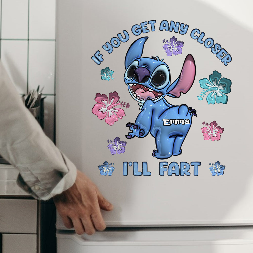 Personalized Stitch Decal Die Cut Custom Name Fun Gift Decal Die Cut GradoCreations
