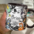 Personalized Halloween Accent Mug with Custom Name Gift Accent Mug GradoCreations