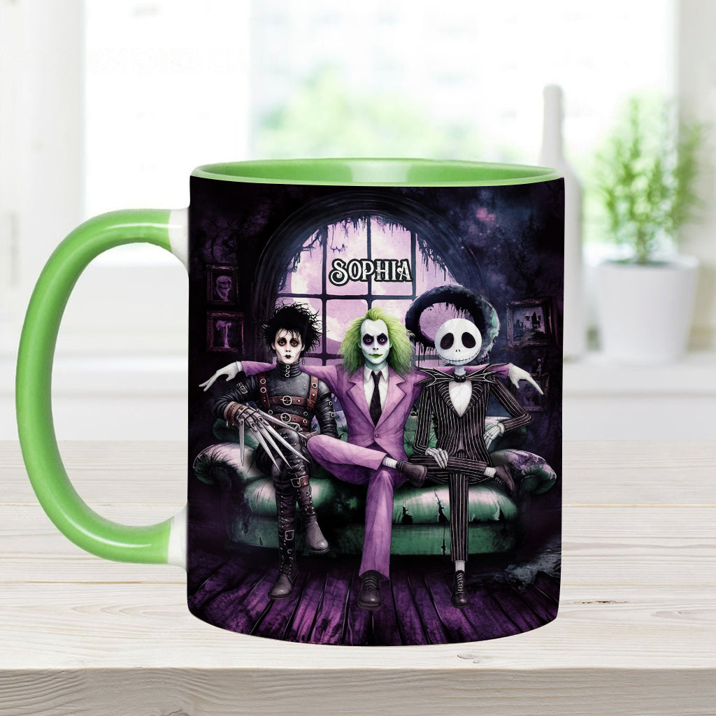 Personalized Accent Mug with Custom Name for Halloween Gift Accent Mug GradoCreations