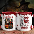 Personalized Horror Accent Mug Custom Name Gift for Fans Accent Mug GradoCreations