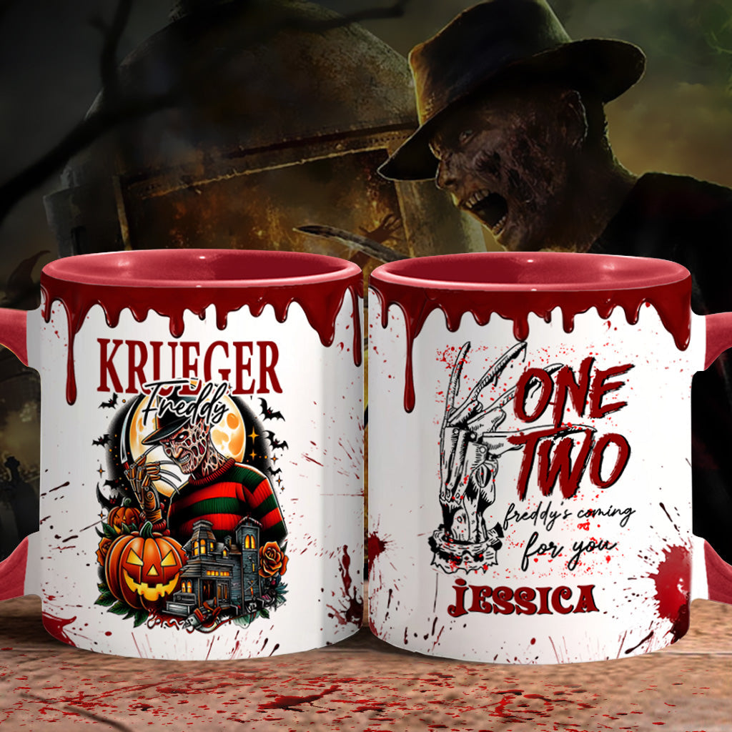 Personalized Horror Accent Mug Custom Name Gift for Fans Accent Mug GradoCreations