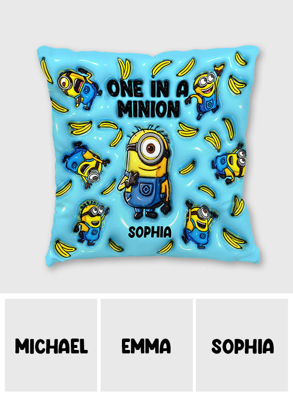 Personalized Minion Throw Pillow Custom Name Gift Throw Pillow GradoCreations