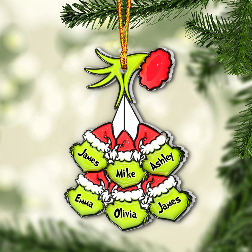Personalized Mama Grinch Christmas Ornament Custom Name Gift Ornament GradoCreations