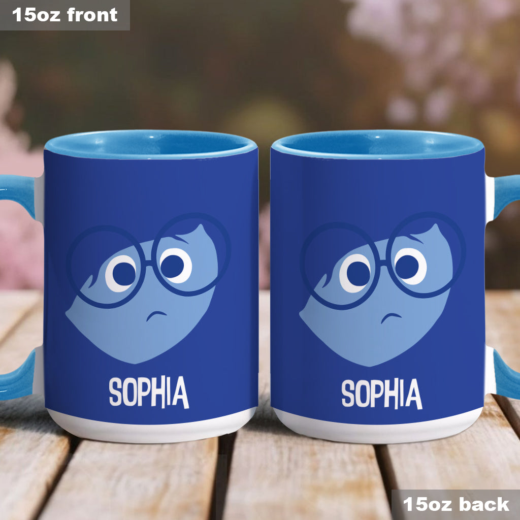 Personalized Two-Tone Accent Mug Custom Name Gift Accent Mug GradoCreations