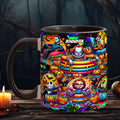 Personalized Halloween Accent Mug Custom Name Unique Gift Accent Mug GradoCreations