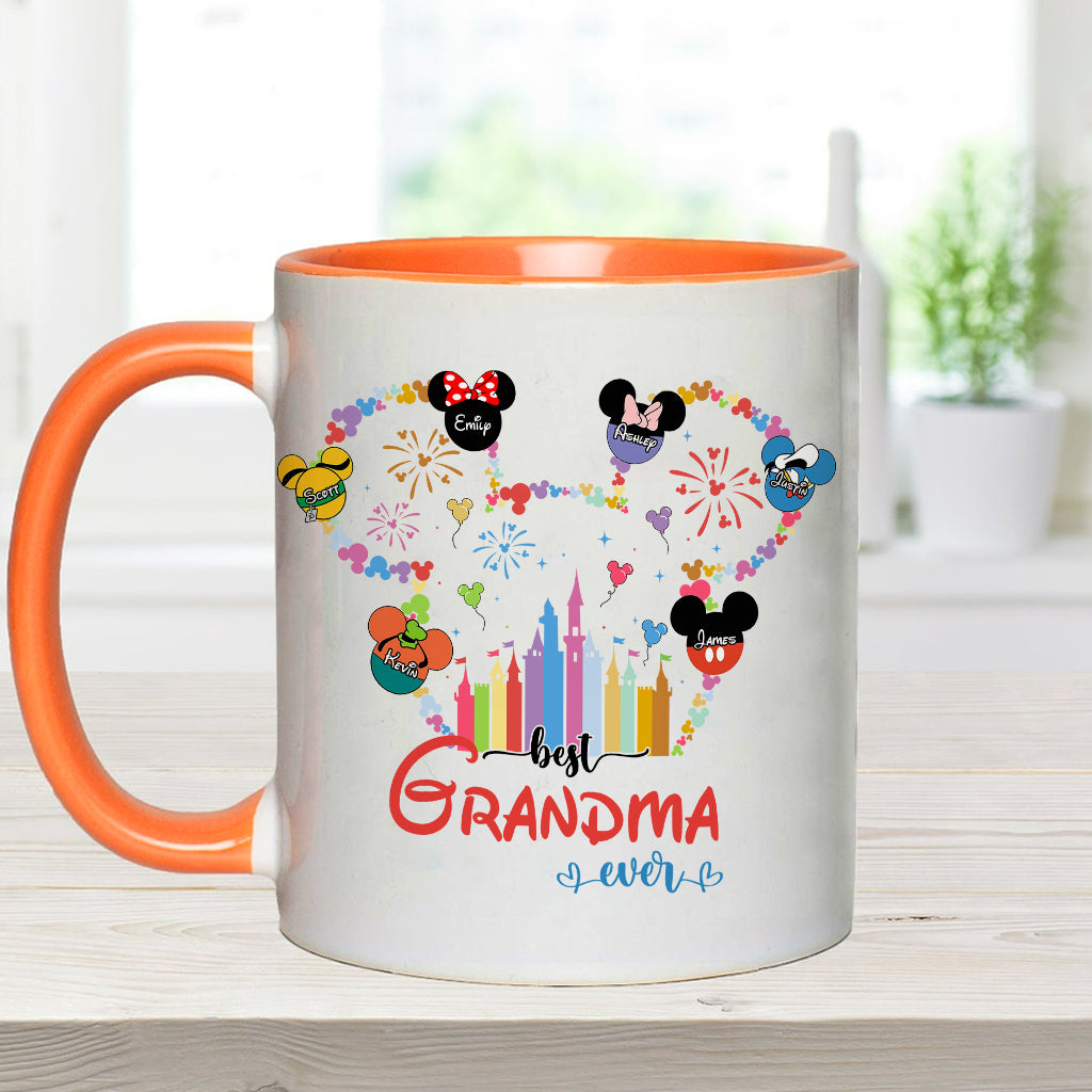 Personalized Grandma Accent Mug Custom Name Gift for Mother's Day Accent Mug GradoCreations