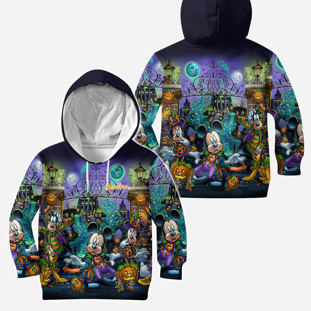 Personalized Halloween Mouse Hoodie and Leggings Set for Kids Hoodie & Leggings GradoCreations