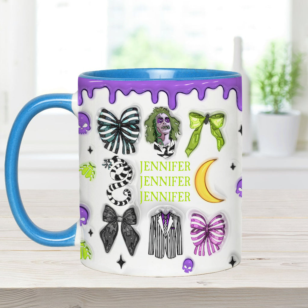 Personalized Accent Mug with Unique Design for Halloween Gift Accent Mug GradoCreations