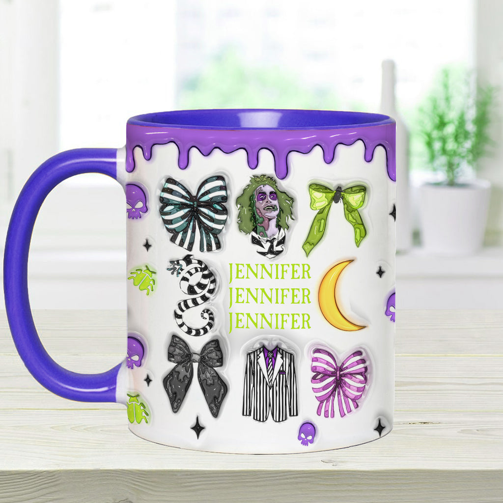 Personalized Accent Mug with Unique Design for Halloween Gift Accent Mug GradoCreations