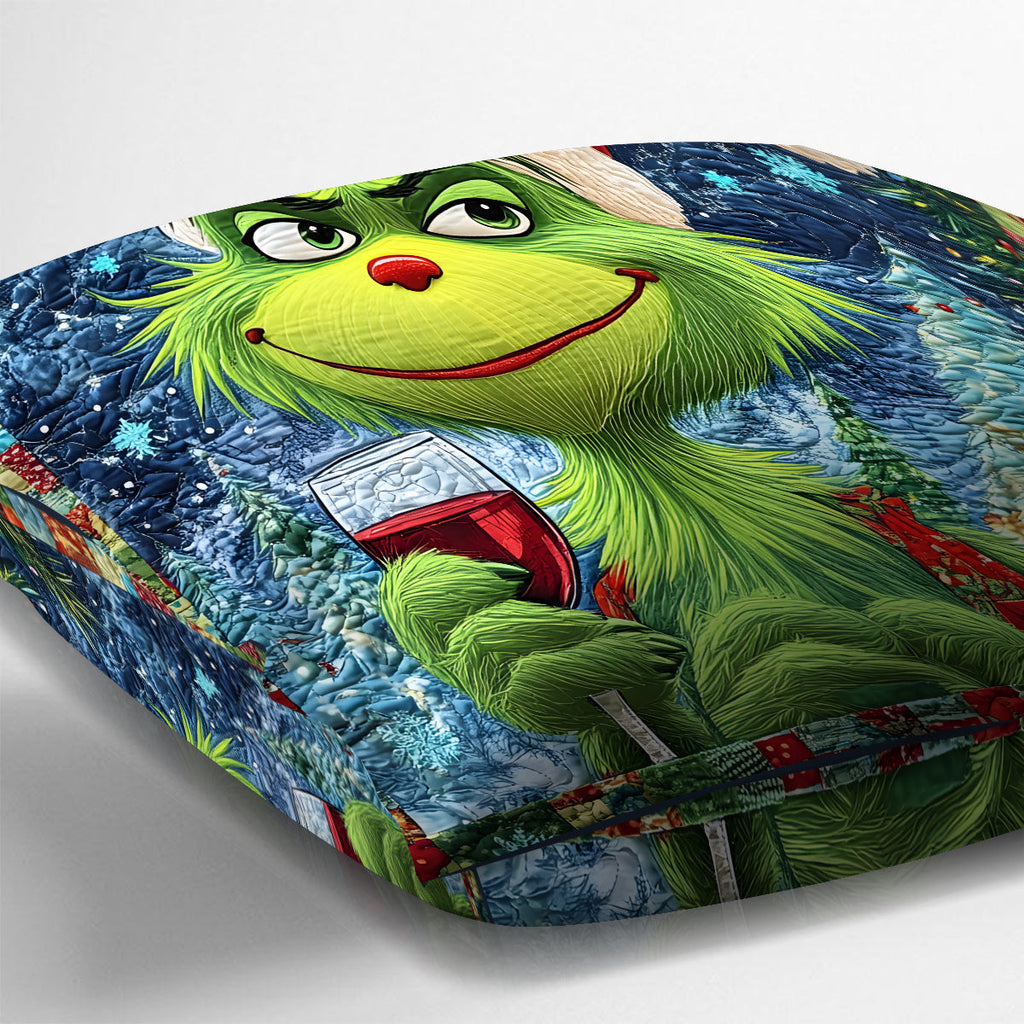 Personalized Merry Grinchmas Throw Pillow with Name for Christmas Throw Pillow GradoCreations