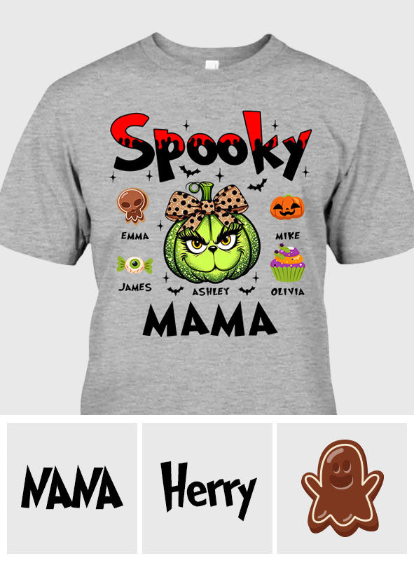 Personalized Spooky Mama T-shirt & Hoodie for Halloween Gift T-shirt & Hoodie GradoCreations