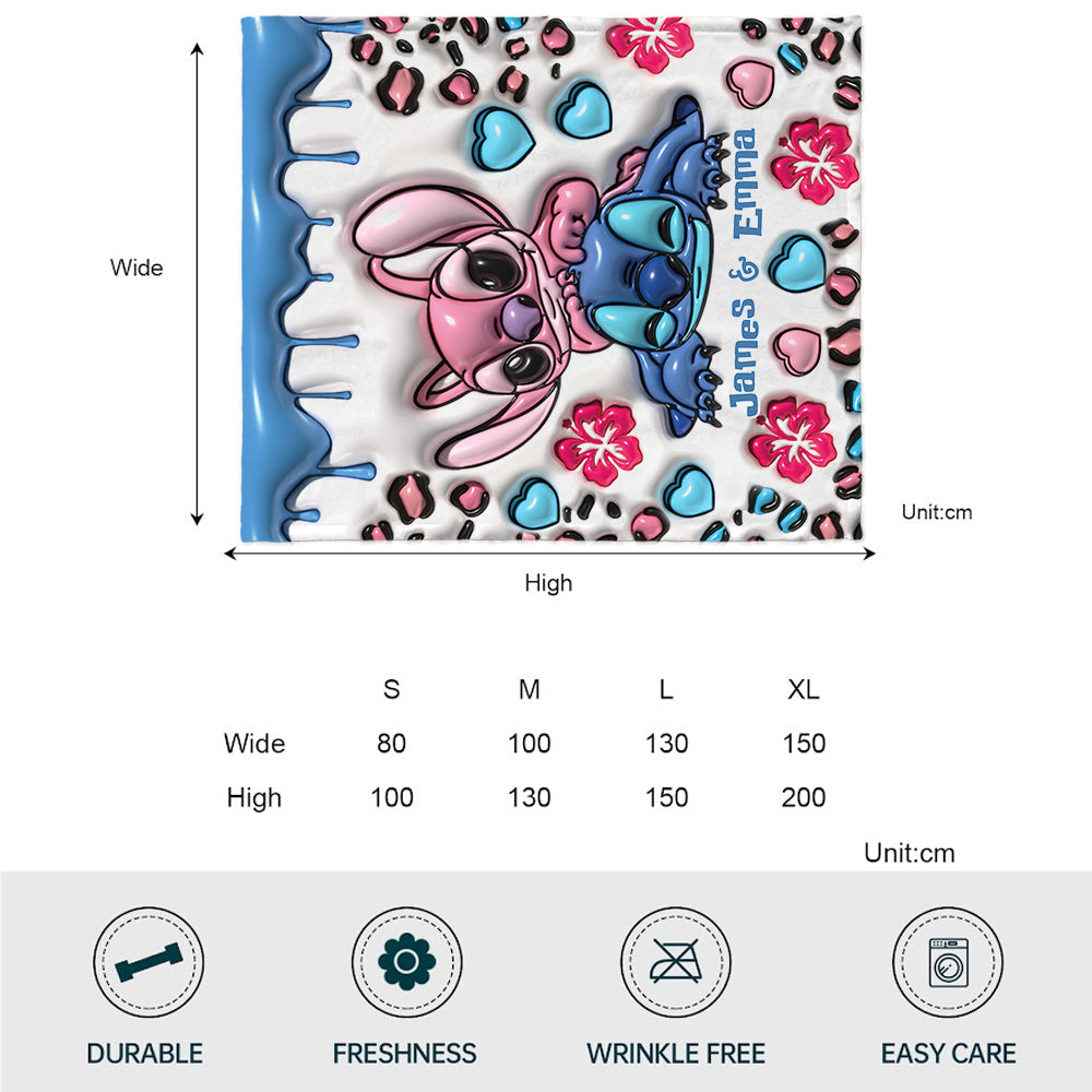 Personalized Double-Sided Flannel Ohana Blanket Gift Blanket GradoCreations