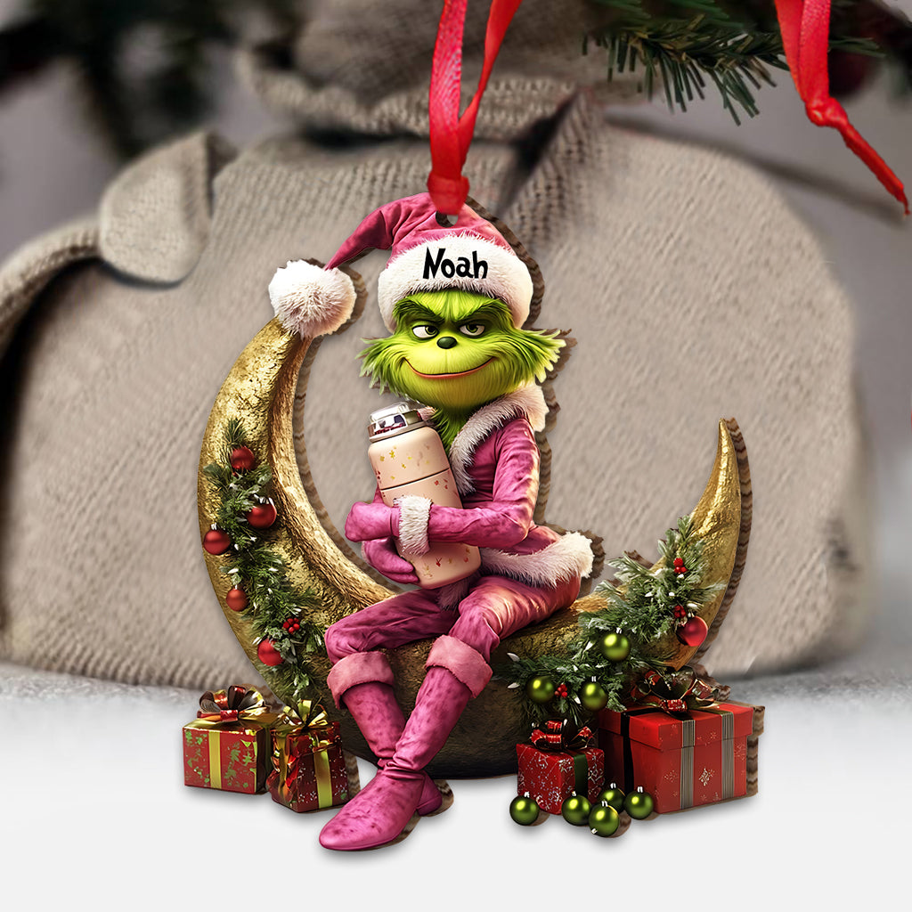 Personalized Naughty Green Lady Christmas Ornament Custom Name Gift Ornament GradoCreations