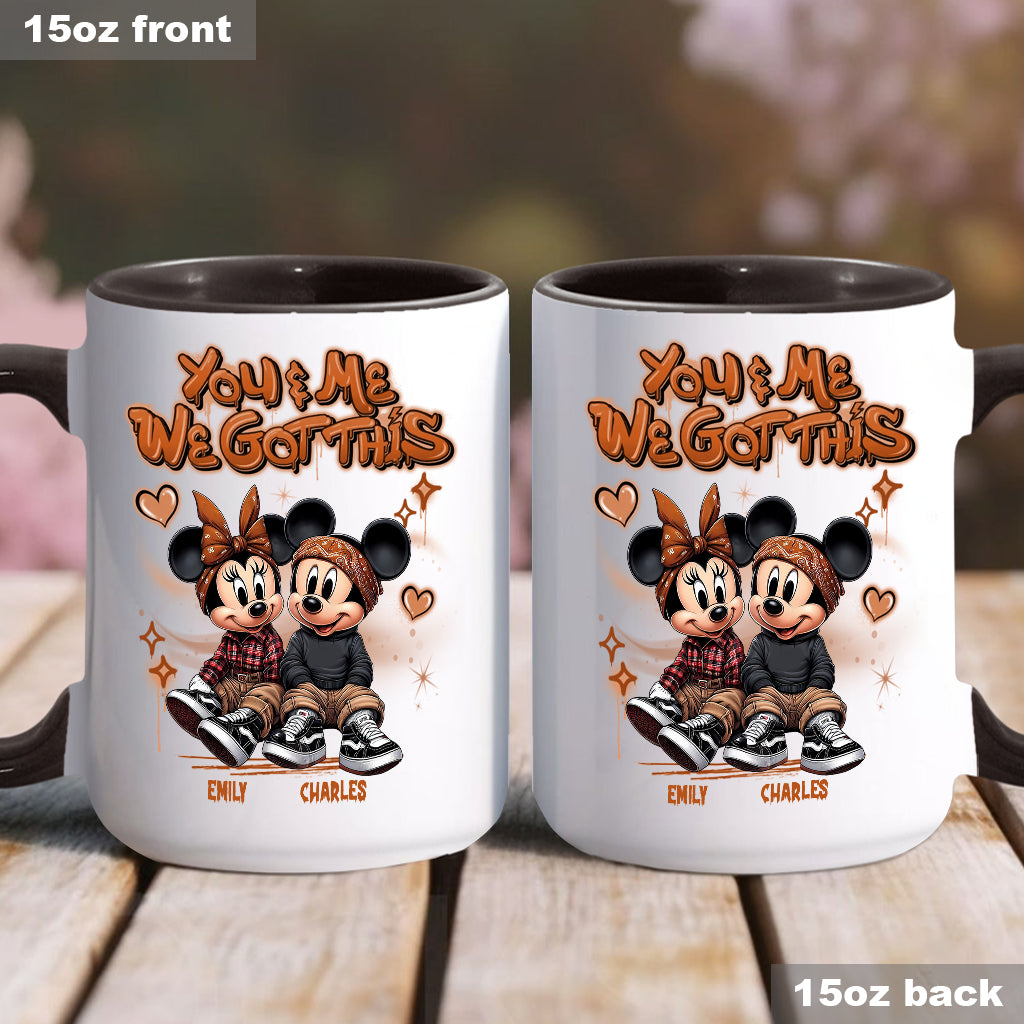 Personalized We Got This Accent Mug Custom Name Gift for Couples Accent Mug GradoCreations