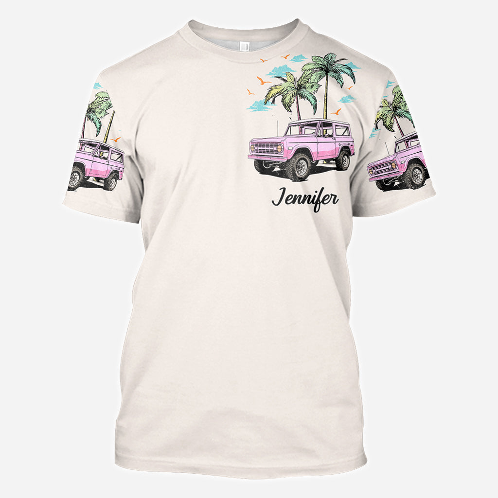 Personalized Sunset Chaser All Over Shirt with Custom Name for Beach Lovers All Over Shirt GradoCreations