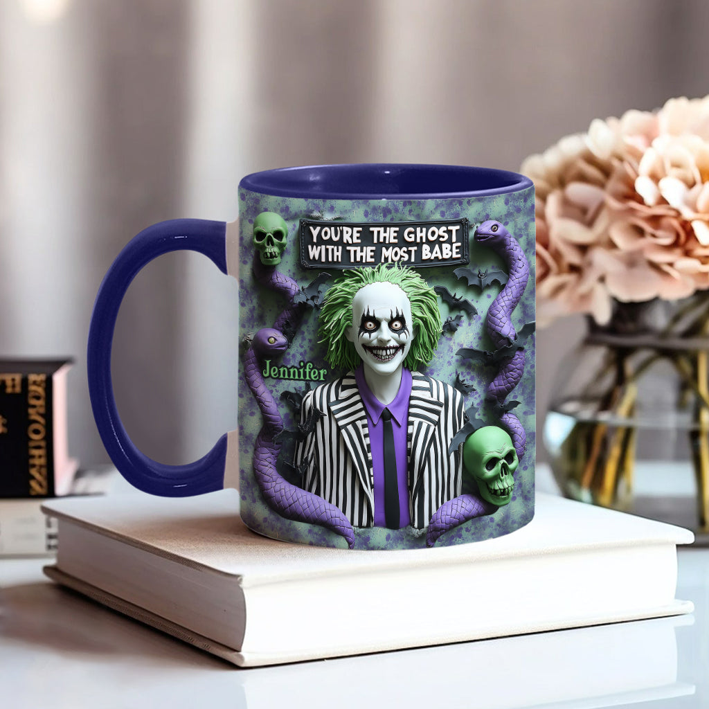Personalized Accent Mug You're The Ghost With The Most Gift Accent Mug GradoCreations