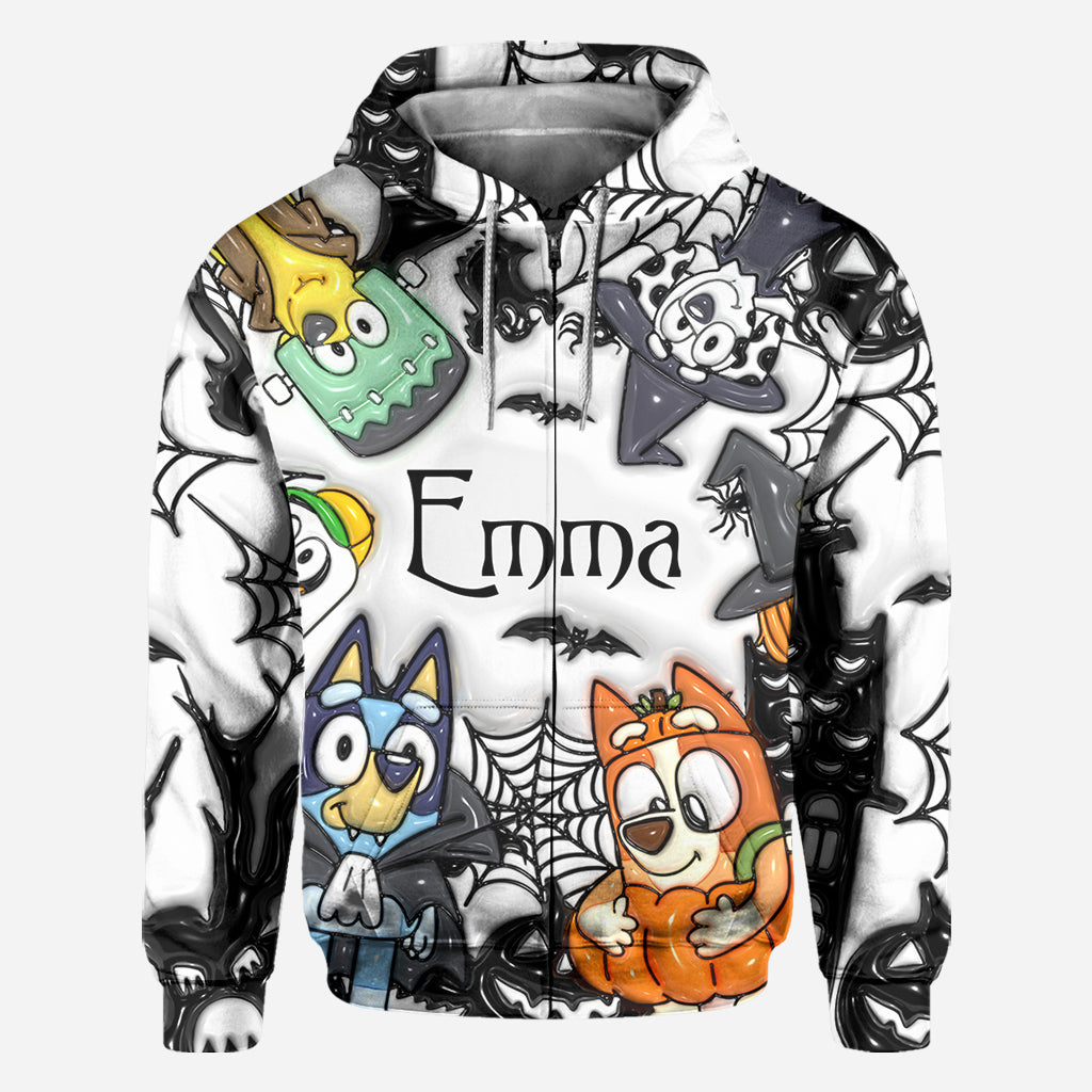 Personalized Halloween All-Over Shirt Custom Name Gift for Kids All Over Shirt GradoCreations