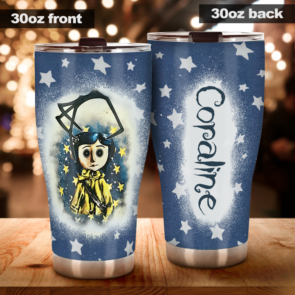 Personalized Coraline Tumbler Custom Name Drinkware Gift Tumbler GradoCreations