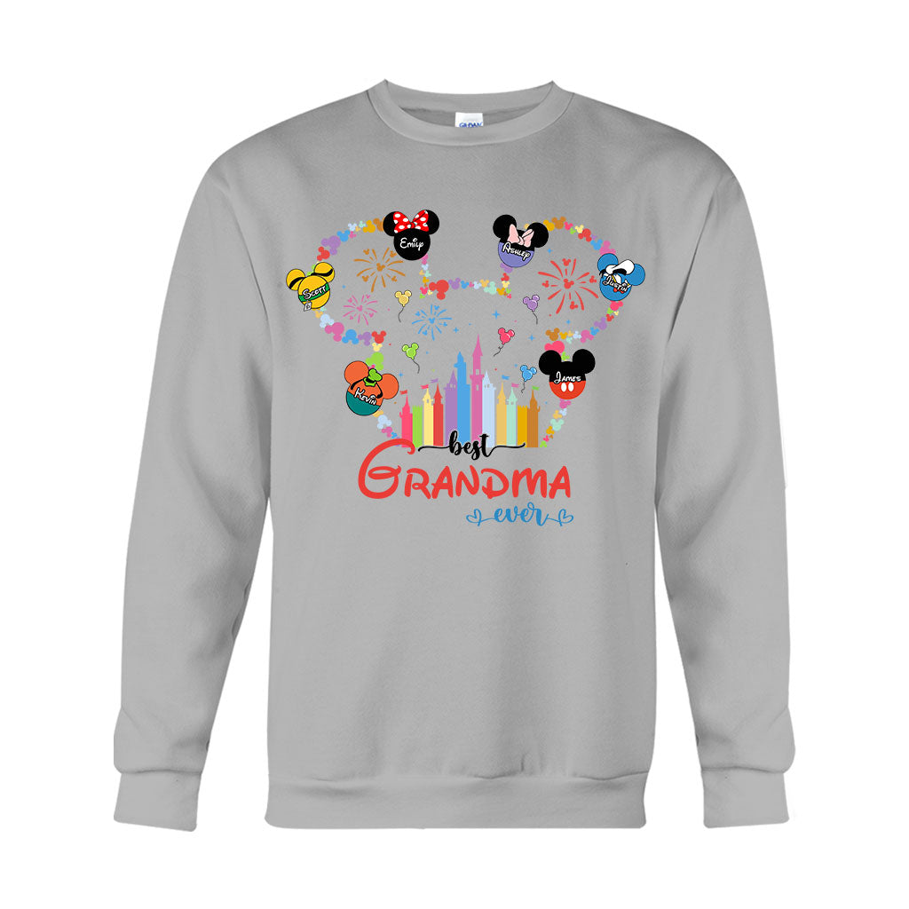 Personalized Best Grandma Ever T-Shirt & Hoodie Gift for Mom T-shirt & Hoodie GradoCreations