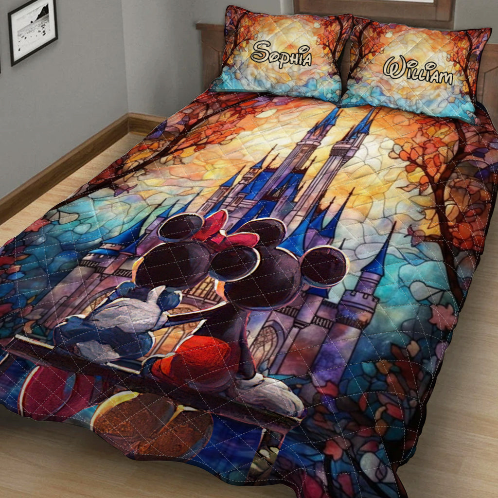 Personalized Mouse Quilt Set Custom Names Unique Gift Quilt Set GradoCreations