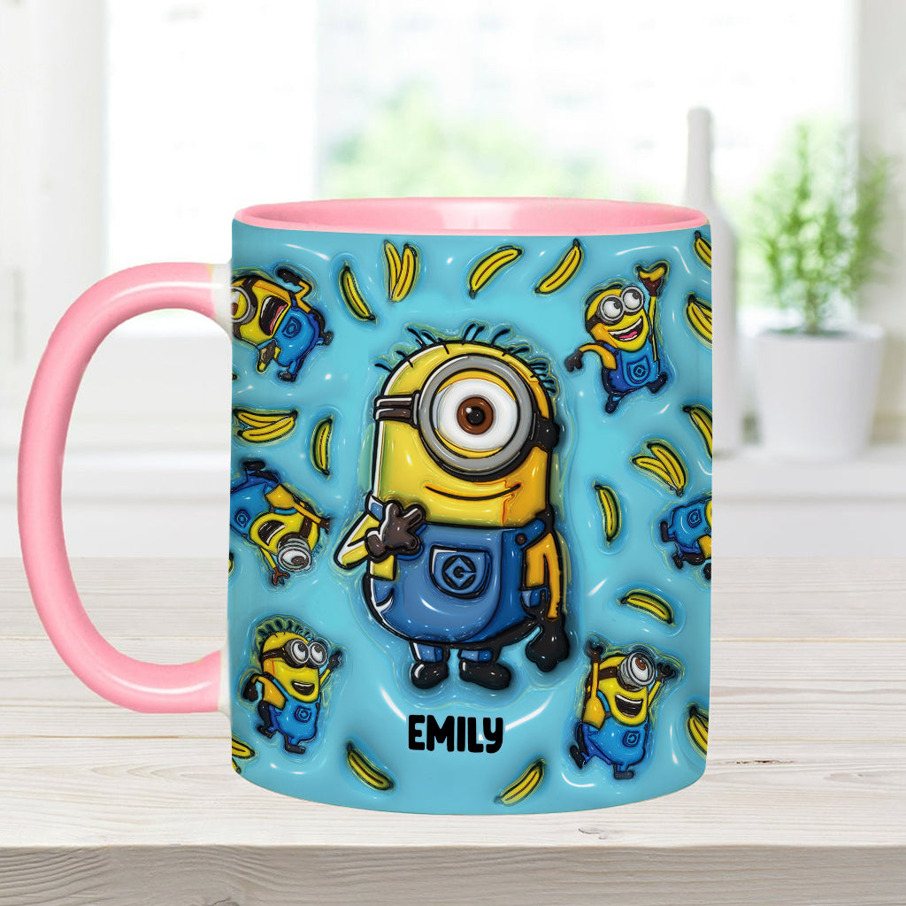 Personalized Minion Mug Custom Name Gift Idea for Kids Accent Mug GradoCreations