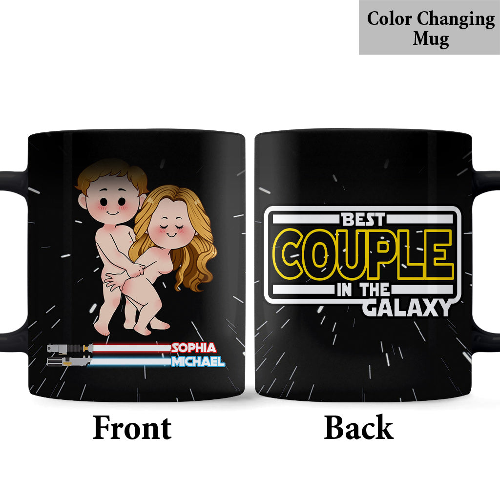 Personalized Couple Mug Best In The Galaxy Custom Names Gift Mug GradoCreations