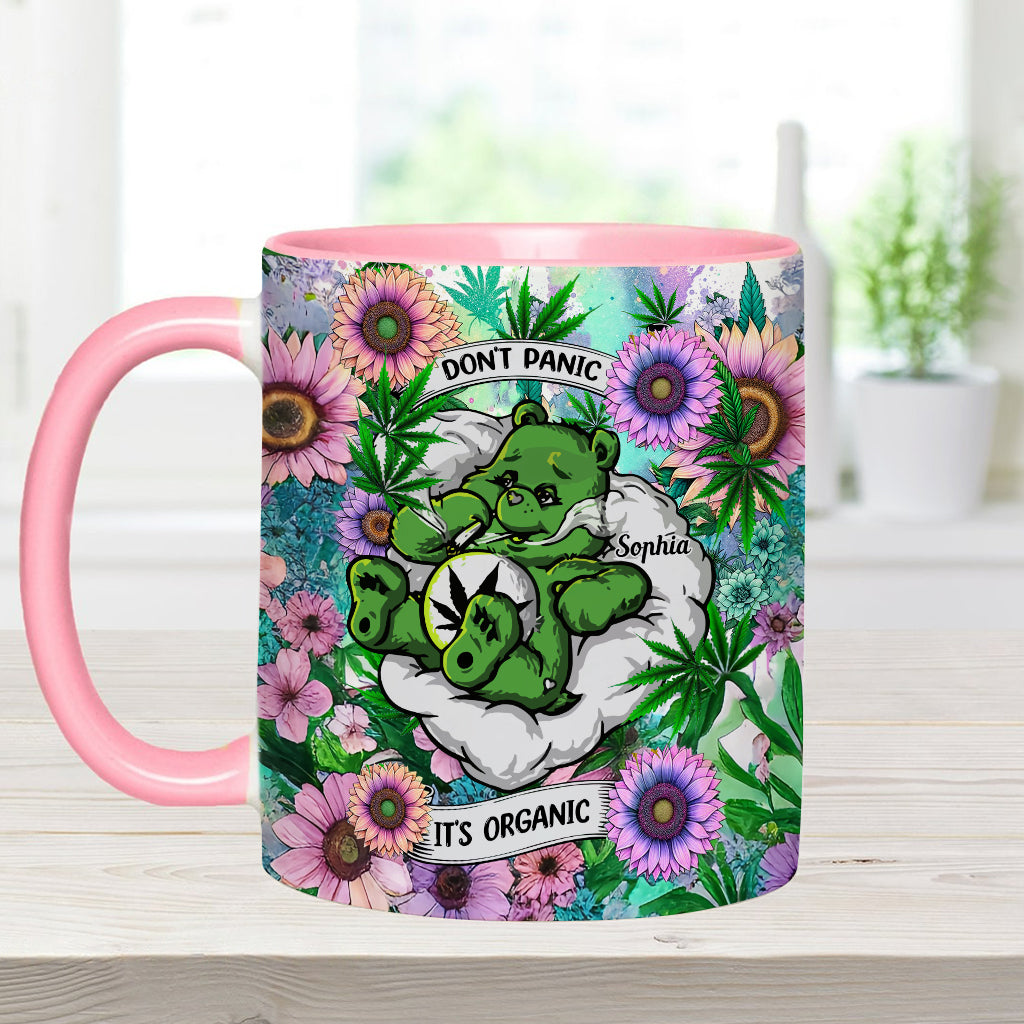 Personalized Weed Accent Mug Custom Name Gift for Her Accent Mug GradoCreations