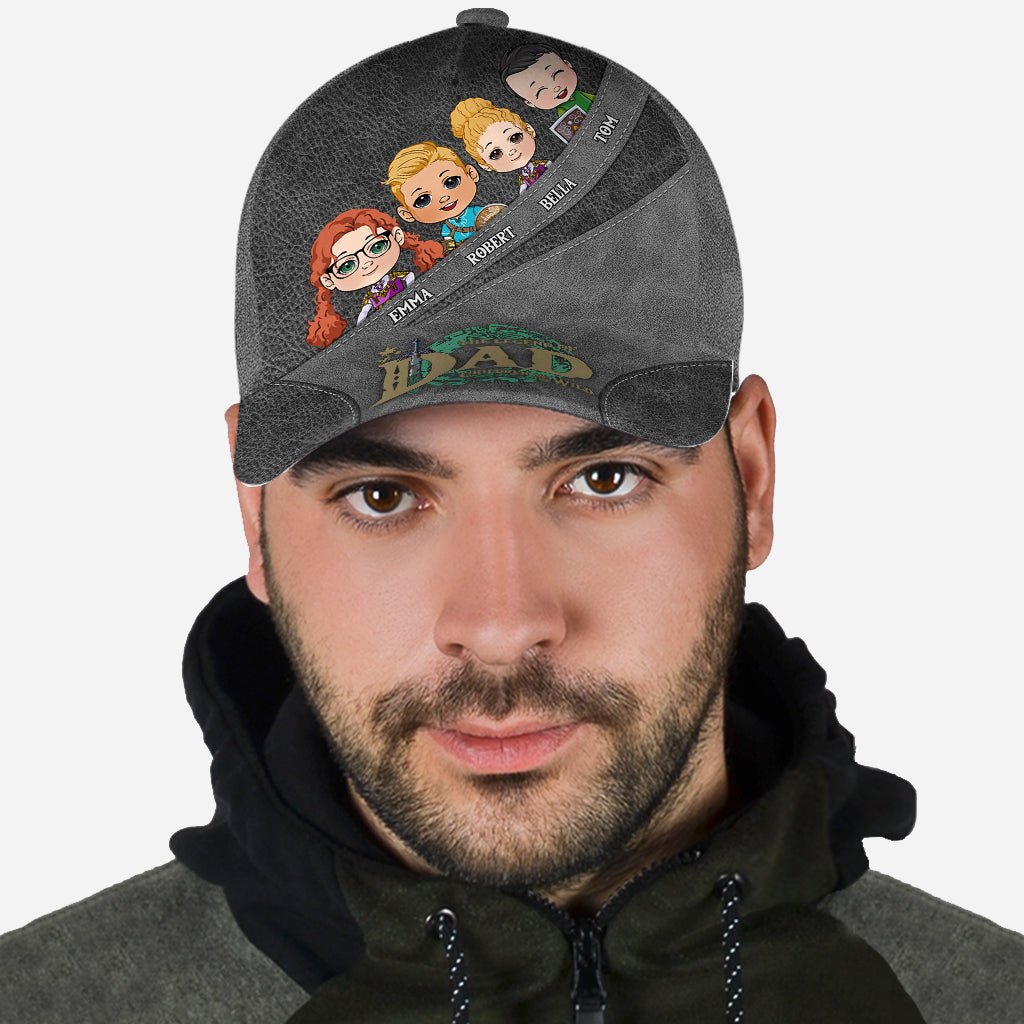 Personalized Classic Cap for Dad & Mom with Family Design Classic Cap GradoCreations